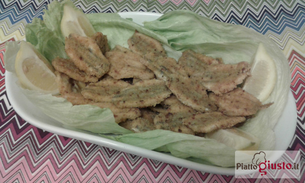 Cotolette di alici al forno