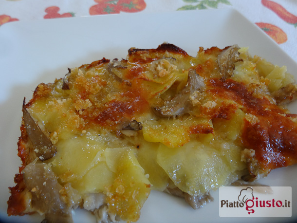 Tortino Funghi E Patate Gratinati Il Piatto Giustoil Piatto Giusto