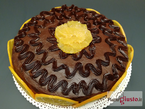 Torta arancia,rum e cioccolato tipo Fiesta